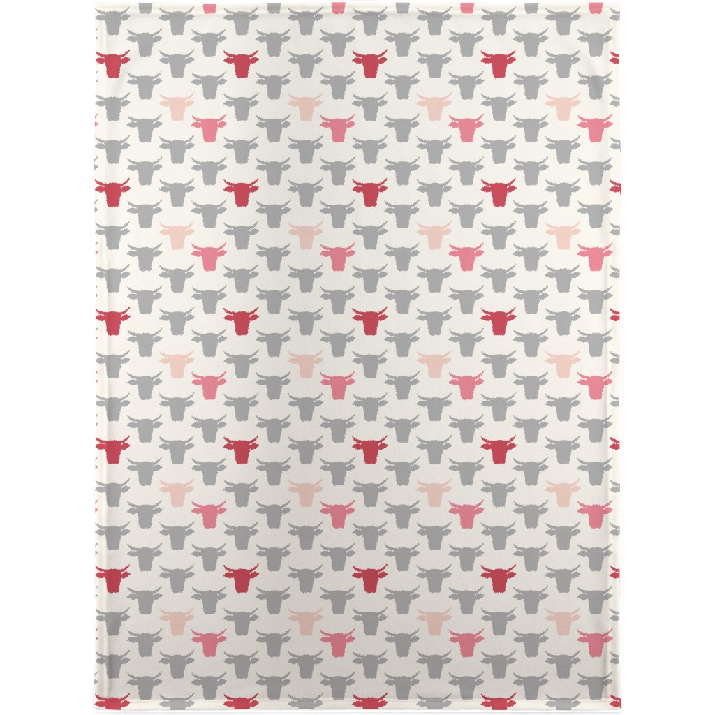 Cows Blanket, Sherpa, 30x40, Pink