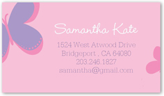sweet butterfly calling card
