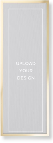 Upload Your Own Design Wall Art, Gold, Single piece, Canvas, 12x36, Multicolor