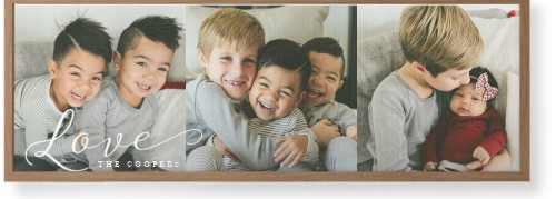 Just Love Pano Trio Wall Art, Natural, Single piece, Canvas, 12x36, White