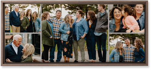 Gallery of Five Pano Wall Art, Walnut, Single piece, Canvas, 10x24, Multicolor, multi