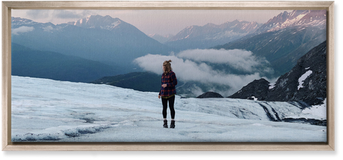 Photo Gallery Square Wall Art, Metallic, Single piece, Canvas, 10x24, Multicolor, multi