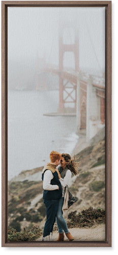 Photo Gallery Portrait Wall Art, Walnut, Single piece, Canvas, 10x24, Multicolor