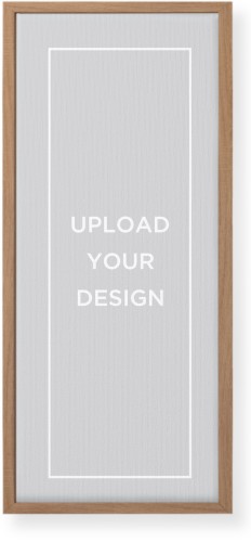 Upload Your Own Design Wall Art, Natural, Single piece, Canvas, 10x24, Multicolor, multi
