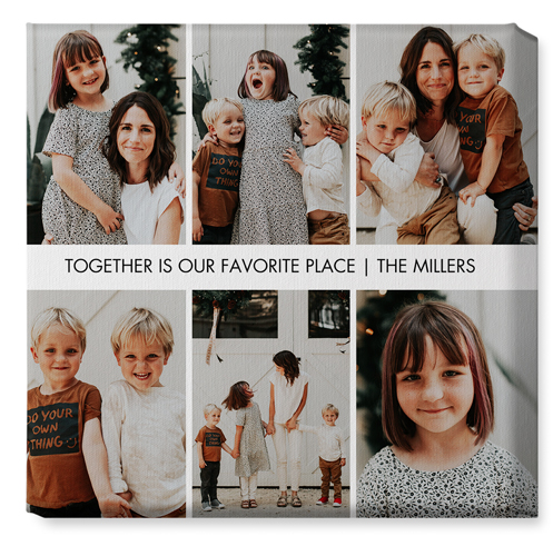 Gallery of Six Grid Wall Art, No Frame, Single piece, Canvas, 16x16, Multicolor, multi