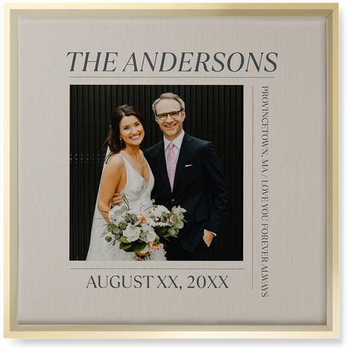 Editorial Snapshot Wall Art, Gold, Single piece, Canvas, 16x16, Beige, elderflower