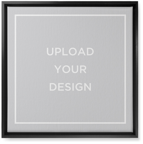 Upload Your Own Design Landscape Wall Art, Black, Single piece, Canvas, 16x16, Multicolor