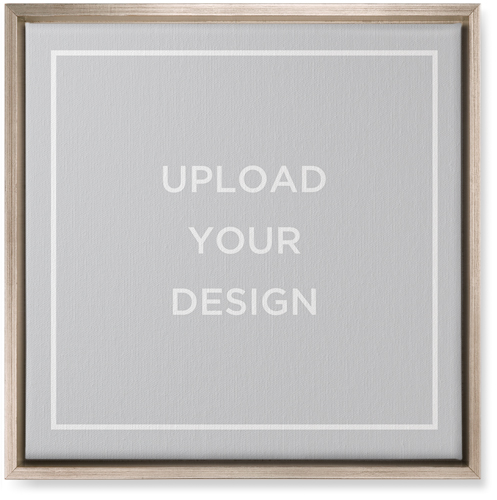 Upload Your Own Design Landscape Wall Art, Metallic, Single piece, Canvas, 16x16, Multicolor