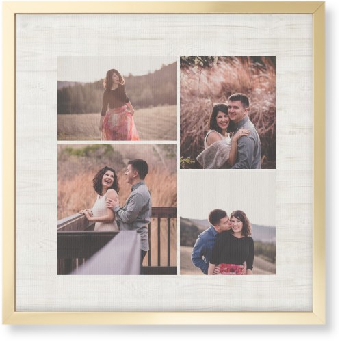 Four Winds Wall Art, Gold, Single piece, Canvas, 16x16, Beige, wheat