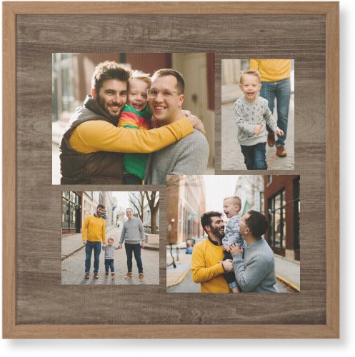 Connect Four Wall Art, Natural, Single piece, Canvas, 16x16, Brown