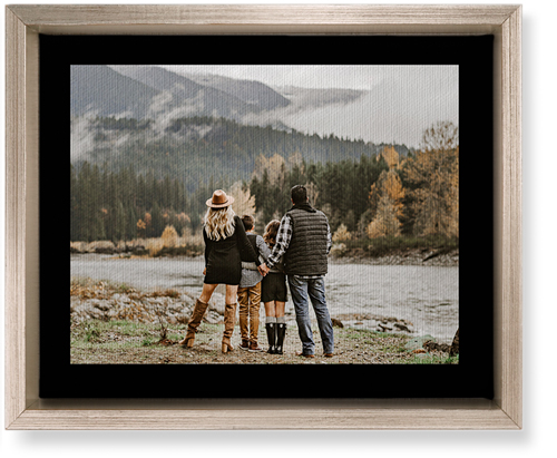 Simple Gallery of One Border Wall Art, Metallic, Single piece, Canvas, 8x10, Multicolor, multi