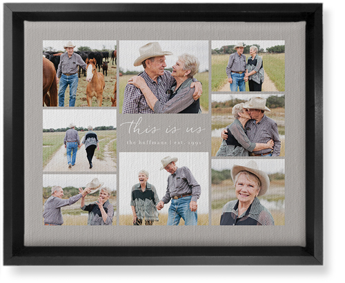 Gallery Around Text Wall Art, Black, Single piece, Canvas, 8x10, Multicolor, multi