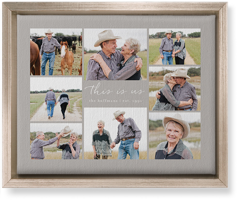 Gallery Around Text Wall Art, Metallic, Single piece, Canvas, 8x10, Multicolor, multi