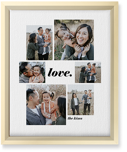 Gallery Around Text Portrait Wall Art, Gold, Single piece, Canvas, 8x10, Multicolor
