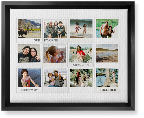 Photo Memories Wall Art, Black, Single piece, Canvas, 8x10, White