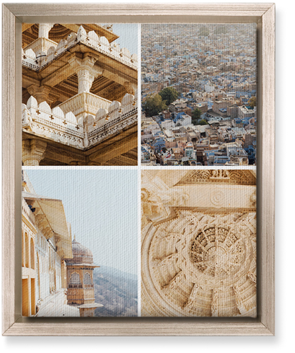 Four Top Wall Art, Metallic, Single piece, Canvas, 8x10, Multicolor, multi