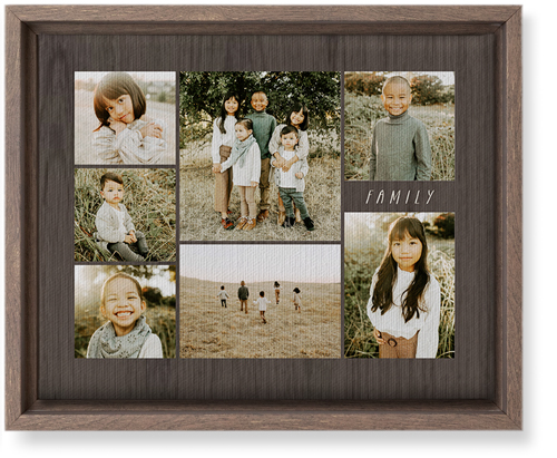 Lucky Seven Wall Art, Walnut, Single piece, Canvas, 8x10, Multicolor