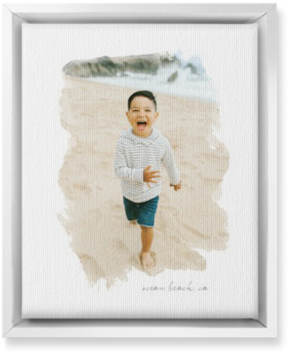 Brushstrokes Portrait Wall Art, White, Single piece, Canvas, 8x10, White