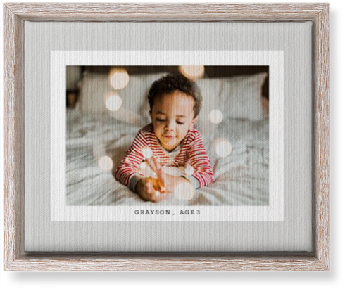 Frame Up Wall Art, Rustic, Single piece, Canvas, 8x10, Gray