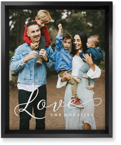 Just Love Portrait Wall Art, Black, Single piece, Canvas, 8x10, White, white