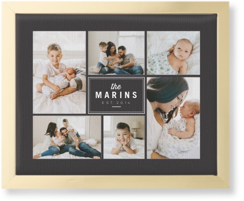 Gray And Gold Canvas Wall Art