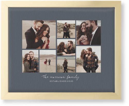 Pieces of Eight Wall Art, Gold, Single piece, Canvas, 8x10, Gray, gray