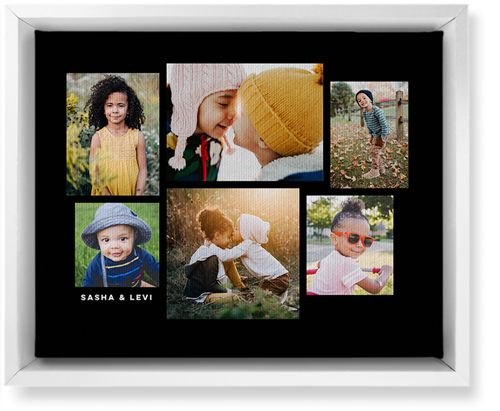 Six Times Wall Art, White, Single piece, Canvas, 8x10, Black