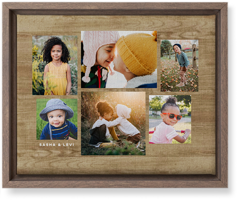 Six Times Wall Art, Walnut, Single piece, Canvas, 8x10, Brown