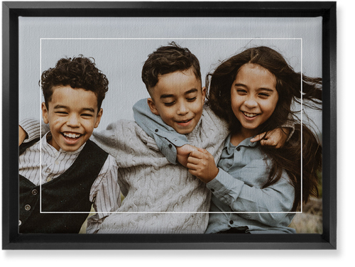 Floating Frame Wall Art, Black, Single piece, Canvas, 10x14, White