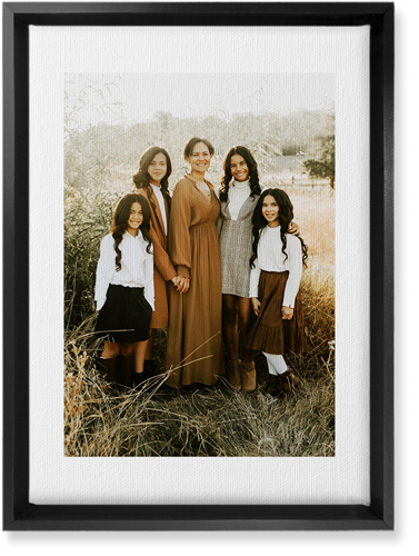 Simple Gallery of One Border Portrait Wall Art, Black, Single piece, Canvas, 10x14, Multicolor