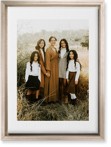 Simple Gallery of One Border Portrait Wall Art, Metallic, Single piece, Canvas, 10x14, Multicolor, multi