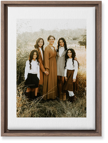 Simple Gallery of One Border Portrait Wall Art, Walnut, Single piece, Canvas, 10x14, Multicolor