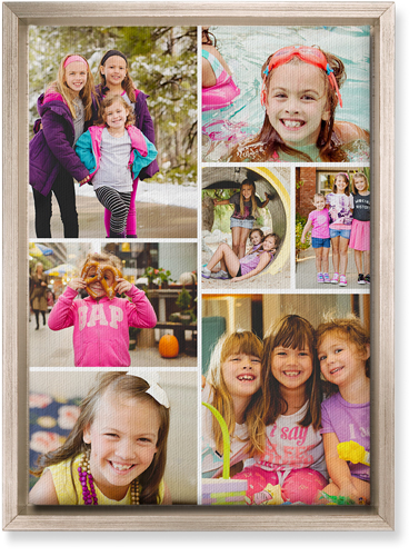 Gallery of Seven Wall Art, Metallic, Single piece, Canvas, 10x14, Multicolor, multi