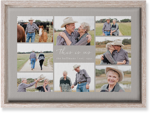 Gallery Around Text Wall Art, Rustic, Single piece, Canvas, 10x14, Multicolor