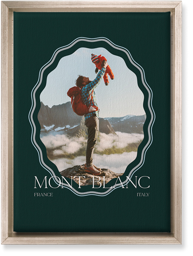 Rippled Border Wall Art, Metallic, Single piece, Canvas, 10x14, White, white