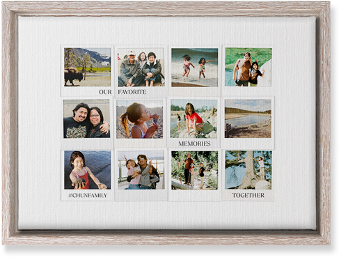 Photo Memories Wall Art, Rustic, Single piece, Canvas, 10x14, White, white