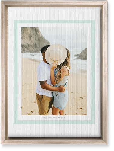 Freeze Frame Wall Art, Metallic, Single piece, Canvas, 10x14, Green, mint