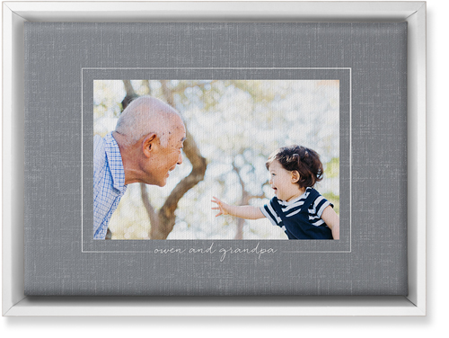 Take Shape Wall Art, White, Single piece, Canvas, 10x14, Gray, slate