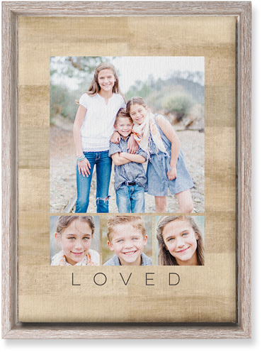 Four Real Wall Art, Rustic, Single piece, Canvas, 10x14, Beige, khaki