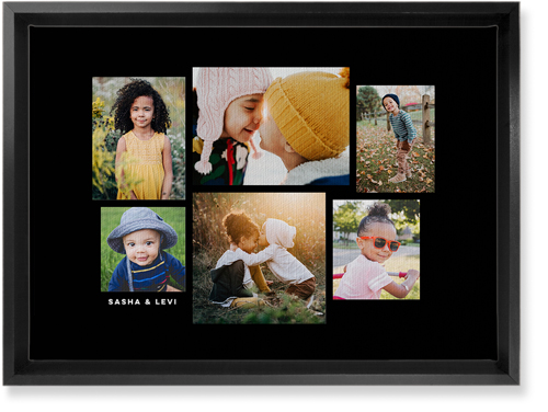 Six Times Wall Art, Black, Single piece, Canvas, 10x14, Black, black