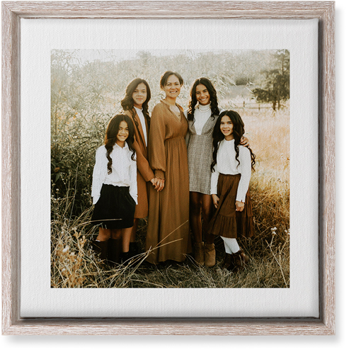 Simple Gallery of One Border Portrait Wall Art, Rustic, Single piece, Canvas, 12x12, Multicolor