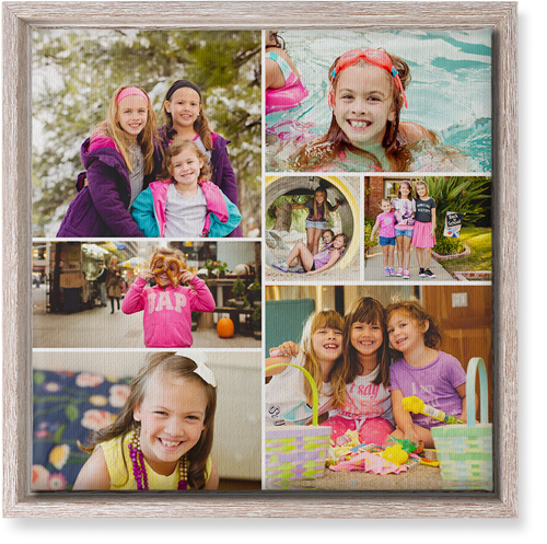 Gallery of Seven Wall Art, Rustic, Single piece, Canvas, 12x12, Multicolor, multi