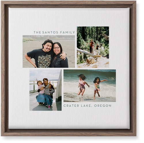 Gallery of Four Wall Art, Walnut, Single piece, Canvas, 12x12, Multicolor, multi