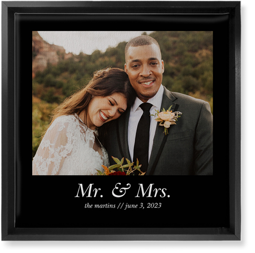 Gallery of One Square Wall Art, Black, Single piece, Canvas, 12x12, Multicolor