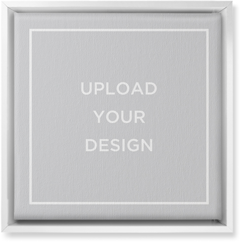 Upload Your Own Design Landscape Wall Art, White, Single piece, Canvas, 12x12, Multicolor, multi