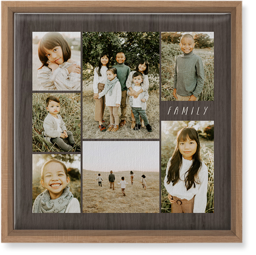 Lucky Seven Wall Art, Natural, Single piece, Canvas, 12x12, Multicolor, multi