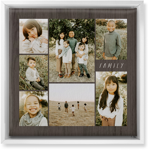 Lucky Seven Wall Art, White, Single piece, Canvas, 12x12, Multicolor