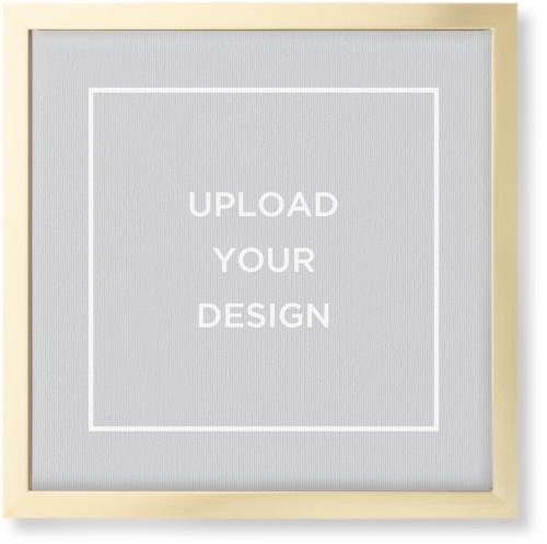 Upload Your Own Design Wall Art, Gold, Single piece, Canvas, 12x12, Multicolor