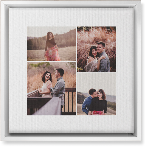 Four Winds Wall Art, White, Single piece, Canvas, 12x12, White
