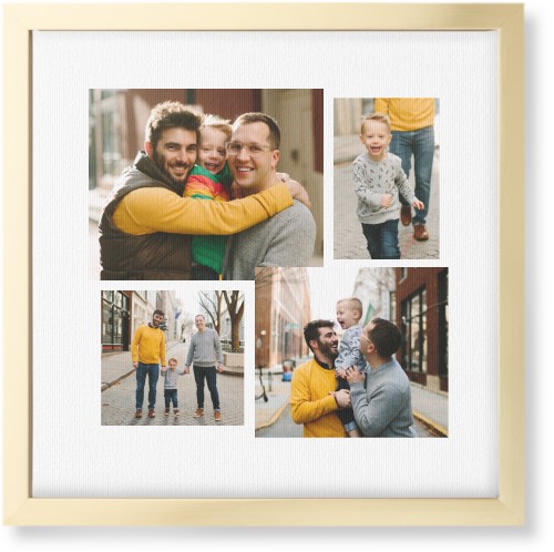 Connect Four Wall Art, Gold, Single piece, Canvas, 12x12, White, white